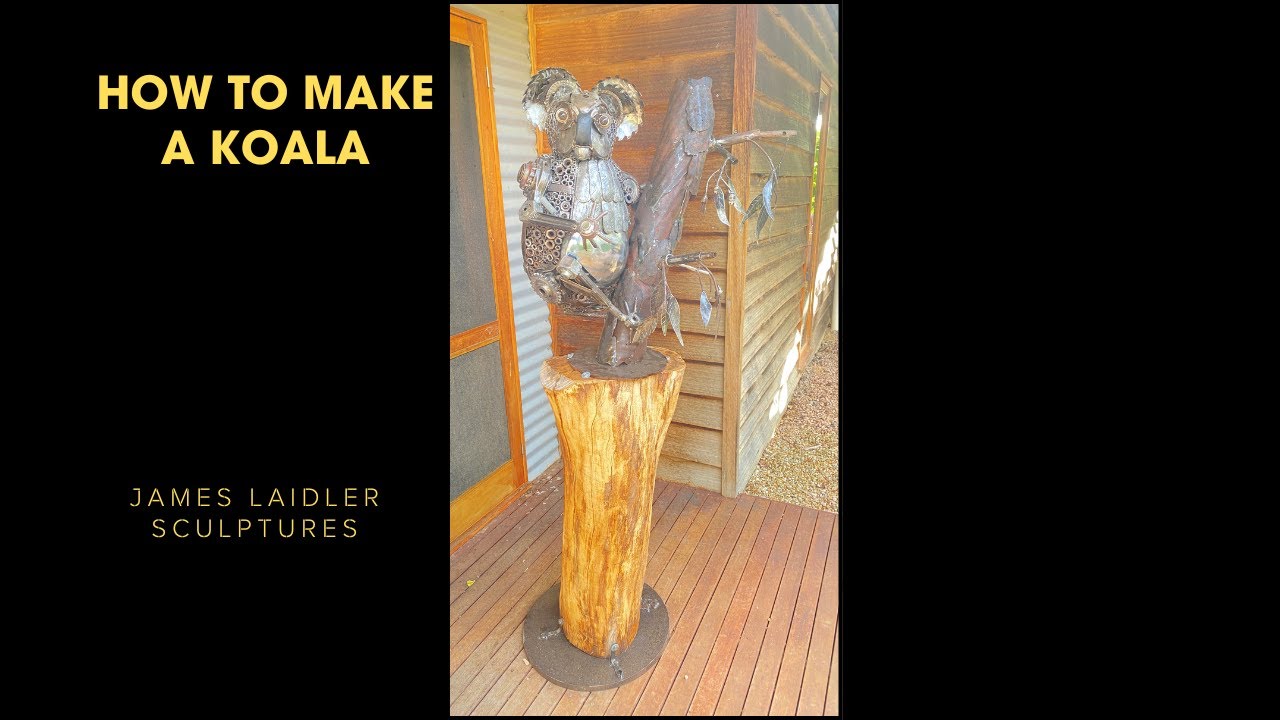 Making a Koala Scrap Sculpture