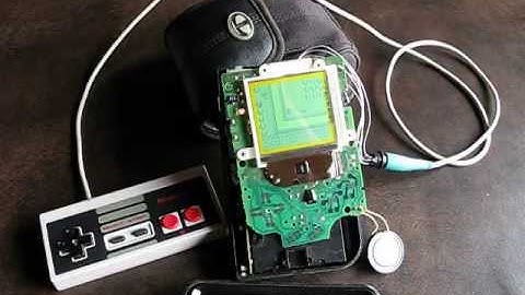 Playing a Gameboy DMG with a modified Nintendo NES controller - b_tech