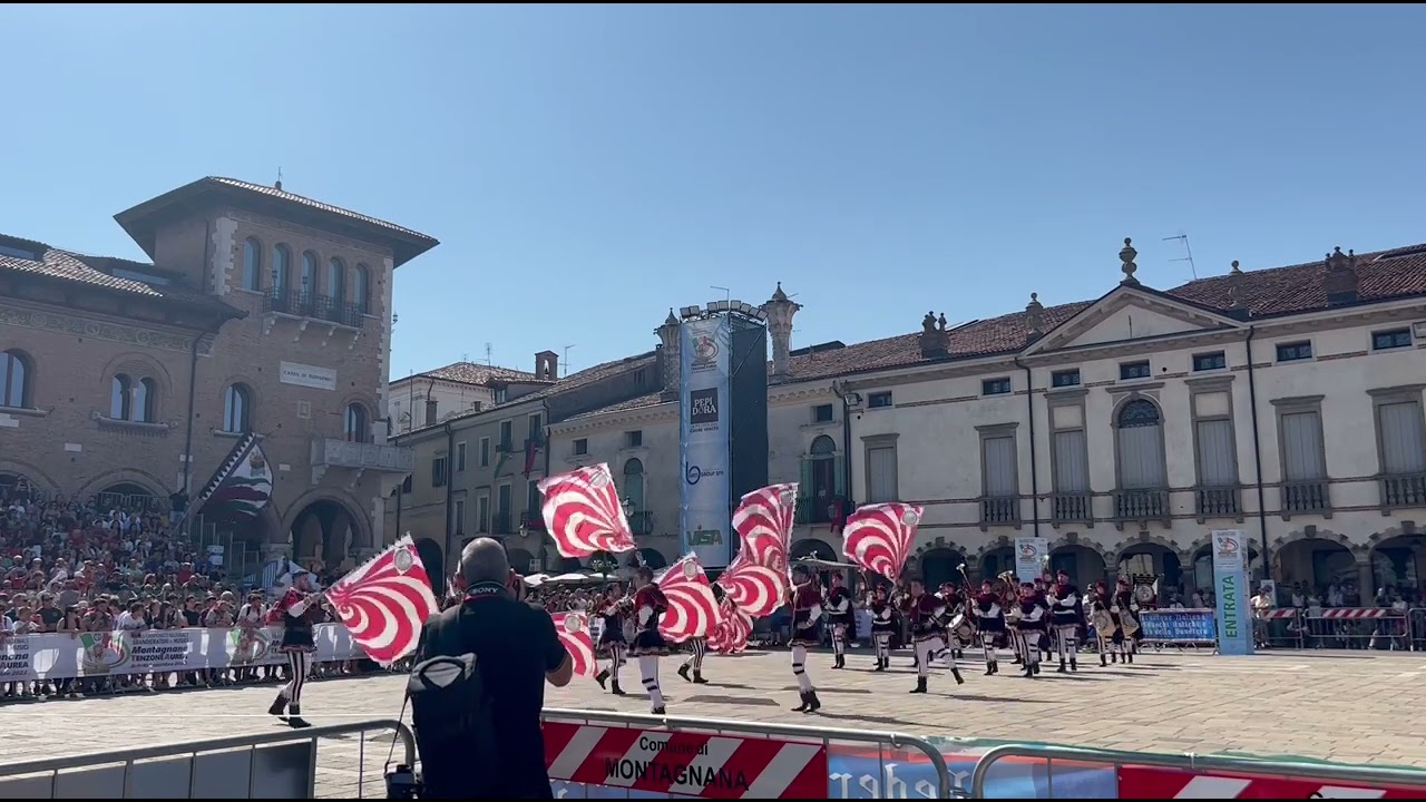 TENZONE AUREA MONTAGNANA 2023 GRANDE SQUADRA SBANDIERATORI E MUSICI PRINCIPI D'ACAJA FOSSANO