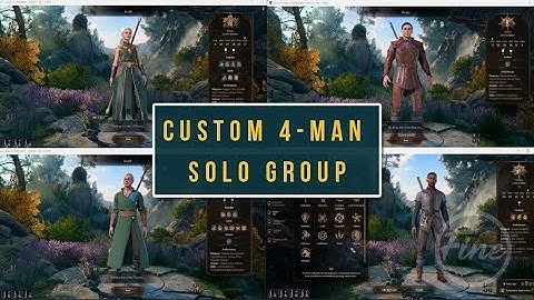 How to get 4 separate custom characters in a solo game - BG3