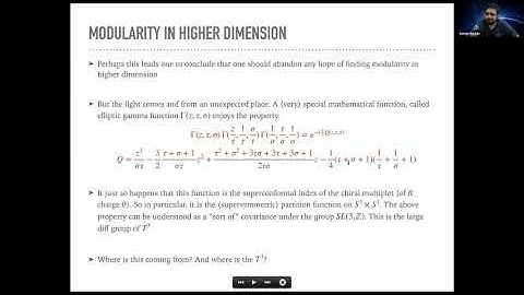 Modularity of supersymmetric partition functions - Abhijit Gadde