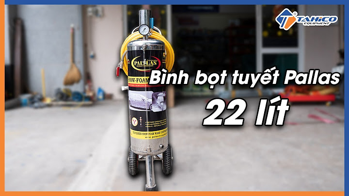 Máy rửa xe bọt tuyết pallas 20 lít