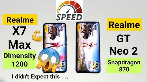Realme GT Neo 2 vs Realme X7 Max Speedtest Comparison After Realme Ui Stable Update 🔥🔥🔥