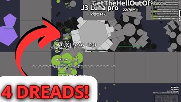 Taking on 4 dreads at once?!?! || Arras.io DV1WIPEOUT#11