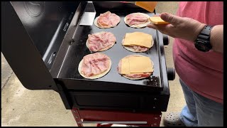 Ham N Cheese Quesadillas on the Blackstone