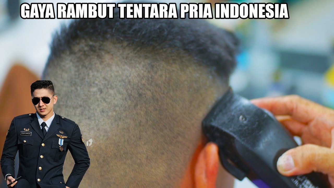 TERBONGKAR GAYA  RAMBUT  TENTARA PRIA  INDONESIA  2021  