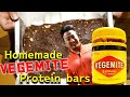 【プロテインバー】自家製ベジマイト プロテインバー チョコ味 Homemade Protein bars Vegemite, Peanuts butter