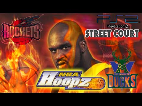 NBA Hoopz PS2 Gameplay - Rockets @ Bucks | MAX Difficulty | Show Hot Spots | Street Court