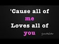 All of Me   Jhon Legend (Luciana Zogbi) Cover Lyrics
