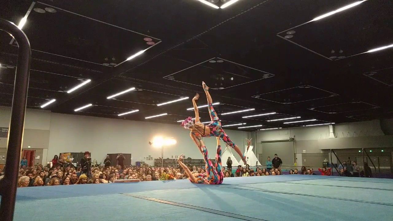 Katie & Kaci Acroyoga Performance at Divine Play 2016
