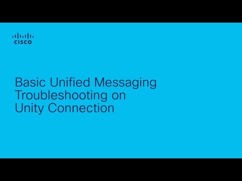 Unity Connection - Basic Unified Messaging Troubleshooting