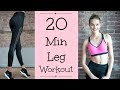 20 Minute Lower Body Model Workout | Butt, Thighs, & Legs | Sanne Vloet