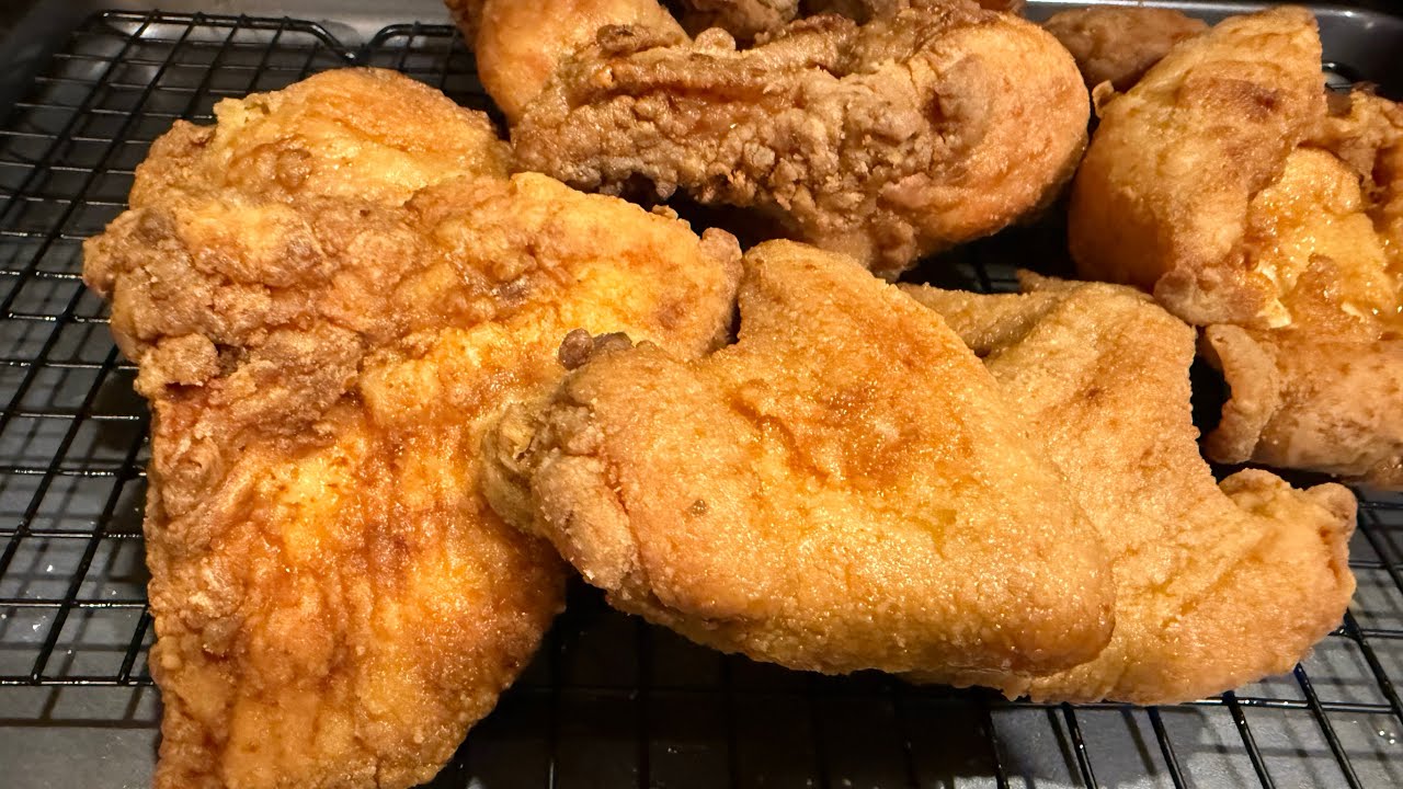 Жареный цыпленок по-старинке!