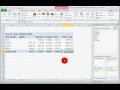 How To Make A Table In Excel 2010