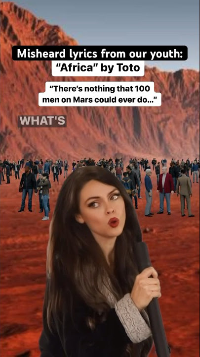 Misheard lyrics from our youth, Part 2: Africa by Toto - “Men on Mars!” #nostalgia #90skids #80s
