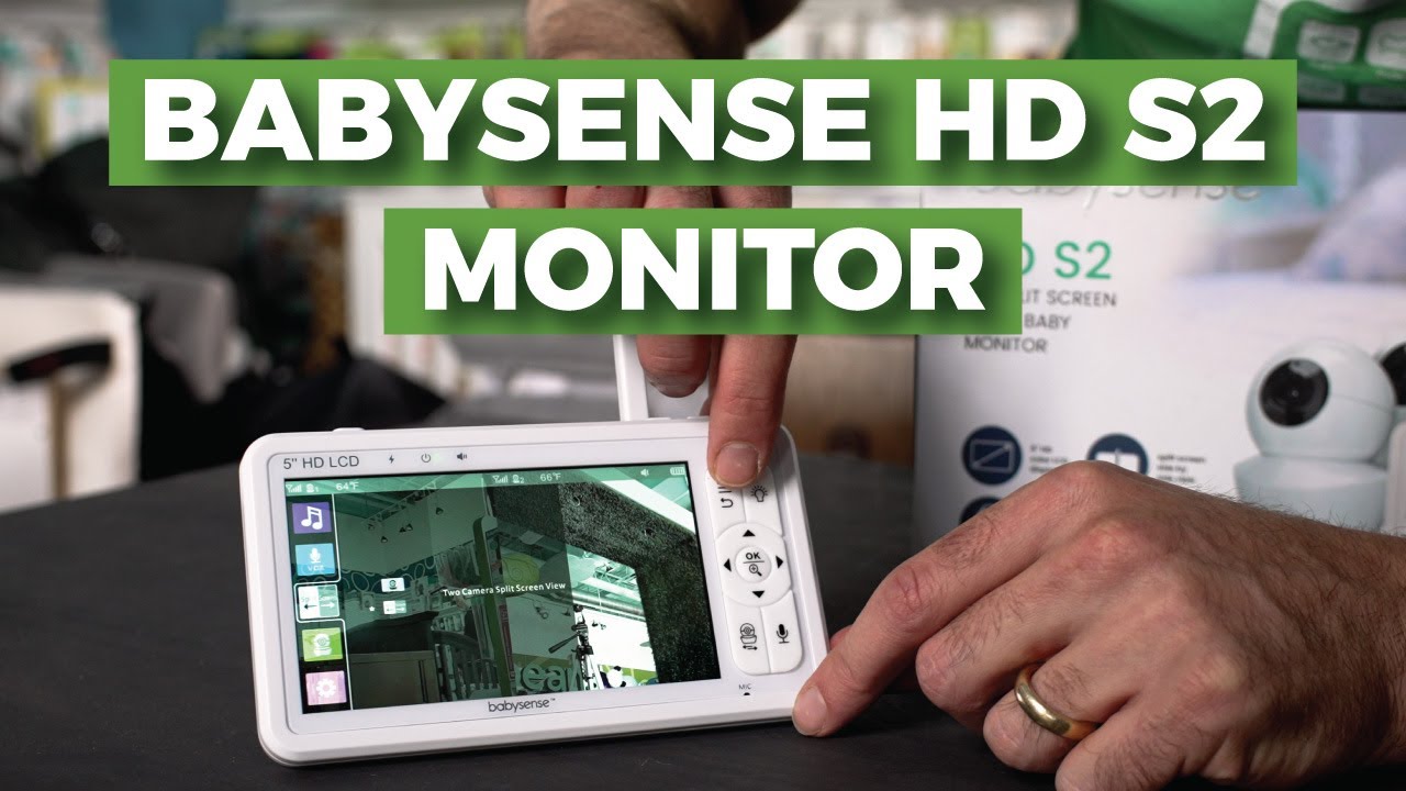 Babysense HD Split Screen Video Baby Monitor, Baby Monitor