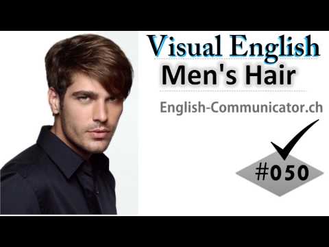 #050 Visual English Language Learning Practical Vocabulary Hair Style Mens Part 2