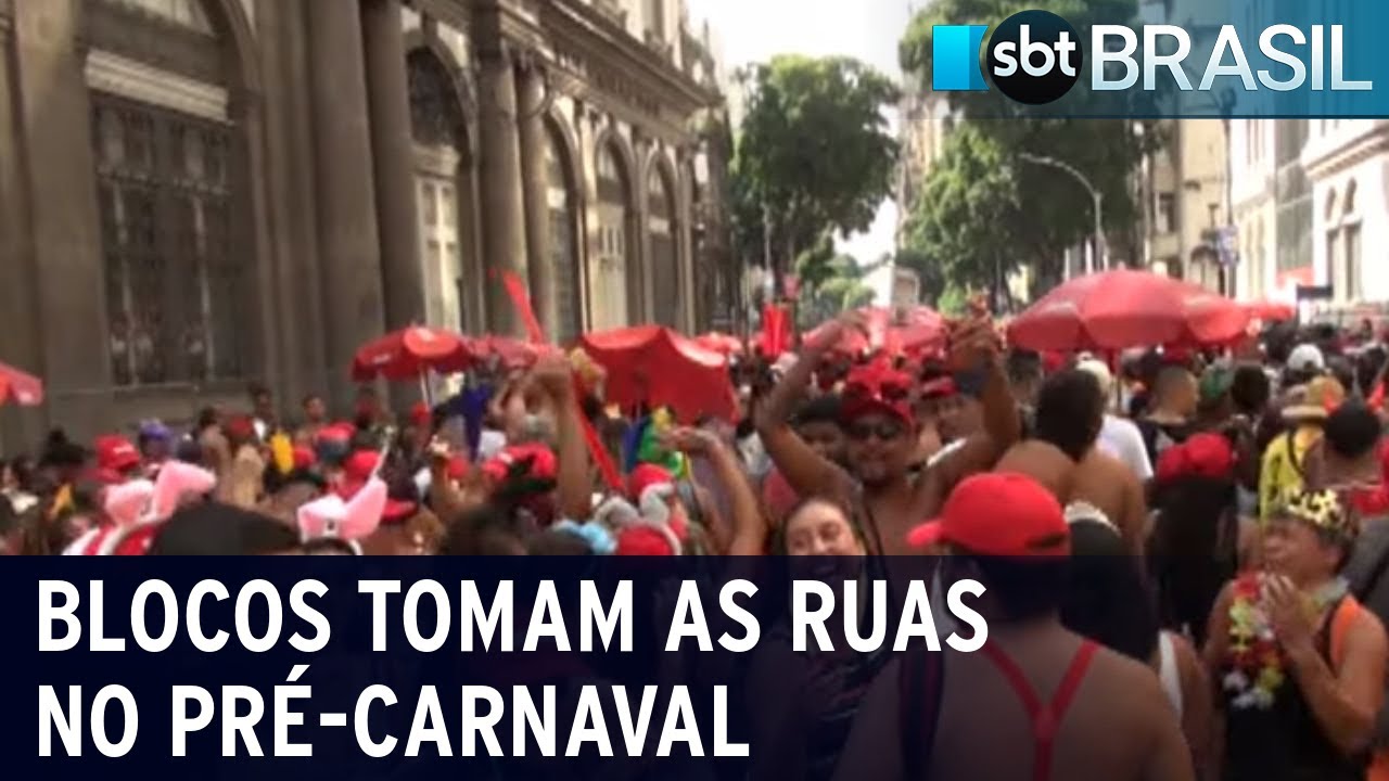 Blocos tomam as ruas do Rio de Janeiro e São Paulo no Pré-Carnaval | SBT Brasil (20/01/24)