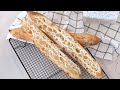 Open Crumb Sourdough Baguette | 天然酵种法棍面包 |