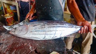 FISH CUTTING EXPERT MAN || TUNA FISH CUTTING