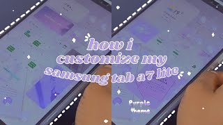 how i customize my samsung galaxy tab 💜 purple theme 💜 screenshot 5