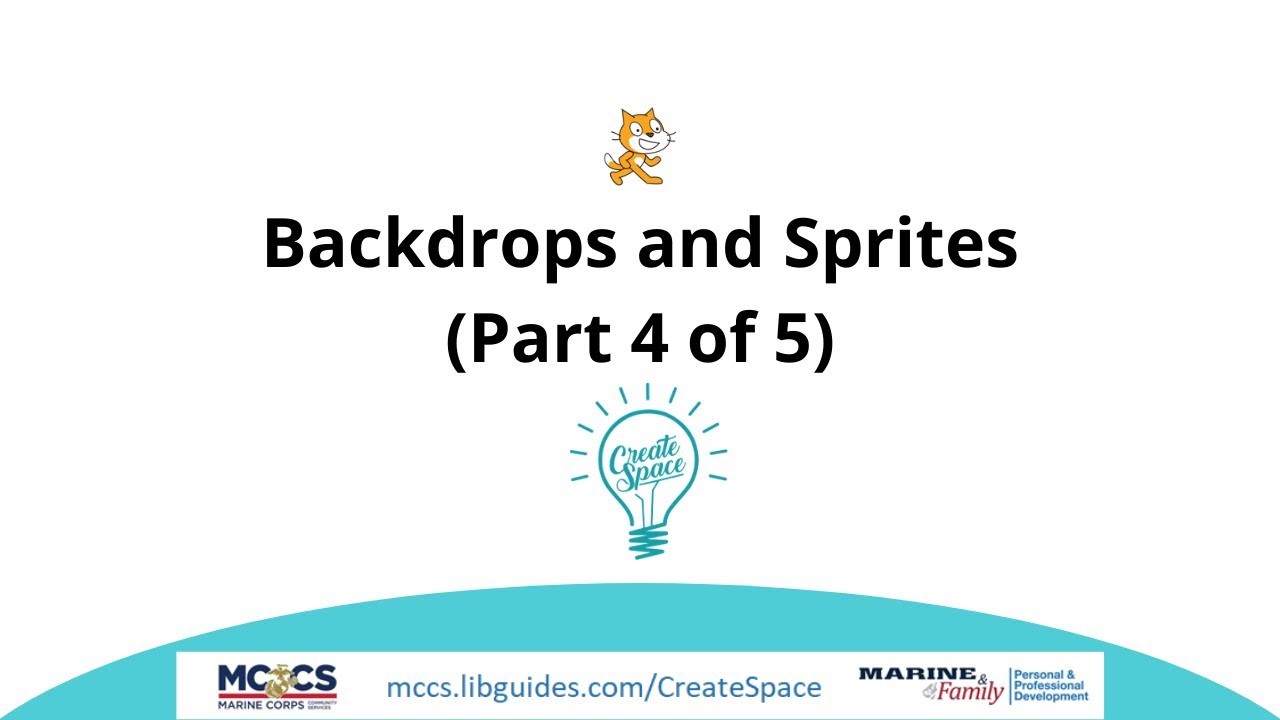 Intro to Scratch Coding: Backdrops and Sprites (Part 4 of 5) - YouTube