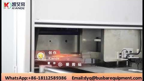 Automatic busbar processing machine