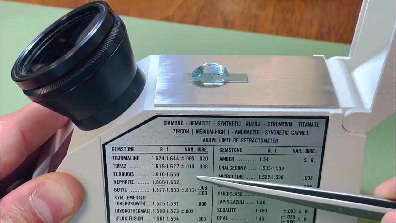 How To Identify a Gemstone using a refractometer YouTube