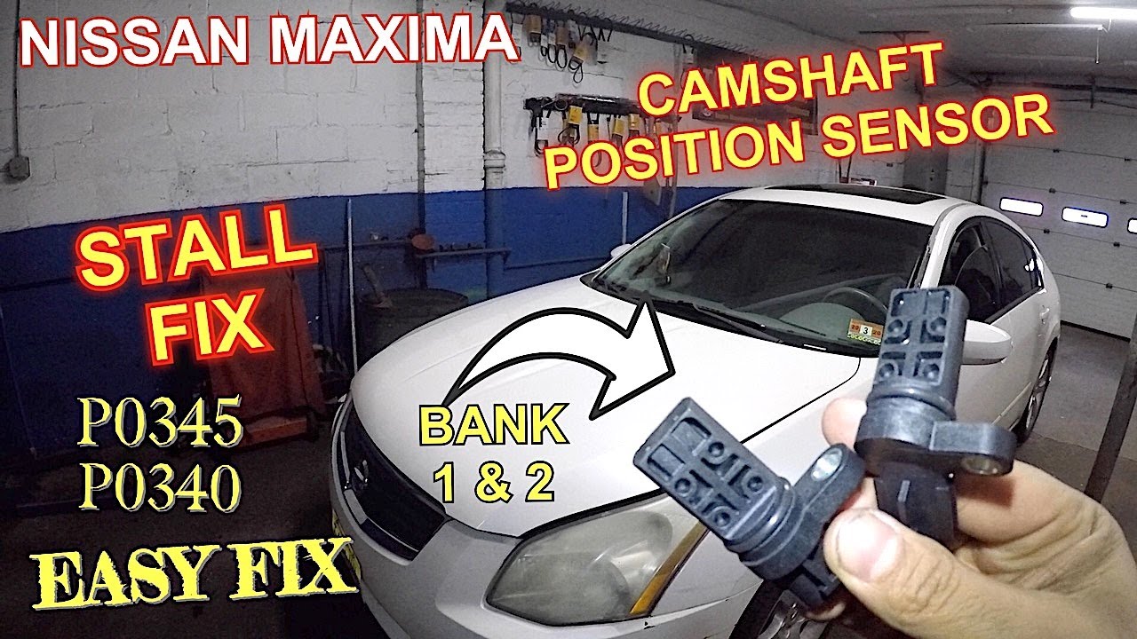 Nissan Maxima 2008 Stalls Check engine Codes P0345 and P0340 replacing