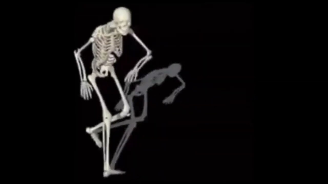 skeleton dancing to Nokia arabic ringtone YouTube