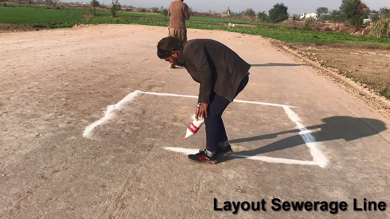 Sewerage Line Manholes Construction Of Development Project YouTube