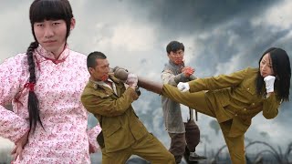 【War Movie】Chinese kung fu clash with Japanese martial arts in a tense showdown.