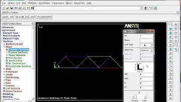 Finite Element Modeling Of Plane Truss in Ansys