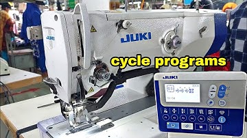 cycle program, Juki LBH-1790SS buttonhole sewing machine