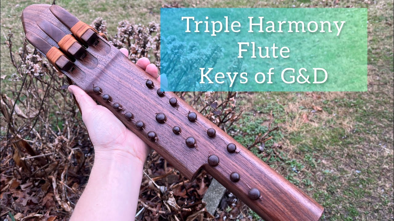 Triple Harmony Drone Flute G&D Elemental Flutes YouTube