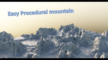 How to create a procedural mountain using Geometry nodes(Blender 3.0)