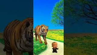 22 May 2023 Tiger attack VFX 😱 animation status video 📸#shorts #youtubeshorts #cartun