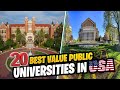 20 best value public universities in usa  most affordable