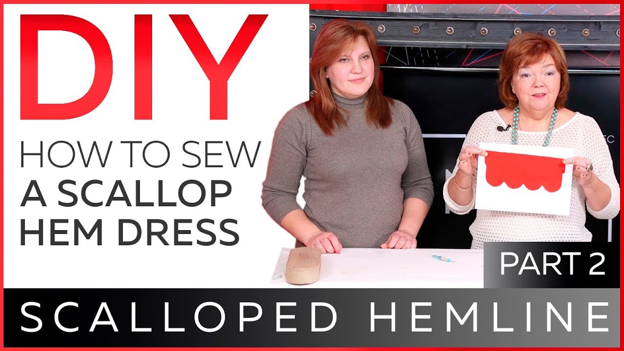 DIY FRIDAY: PINK SCALLOPED HEM DRESS SEWING TUTORIAL - Merrick's Art