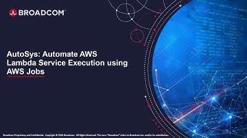 AutoSys: Automate AWS Lambda Service Execution using AWS Jobs