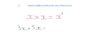 Conventions Décriture Calcul Littéral