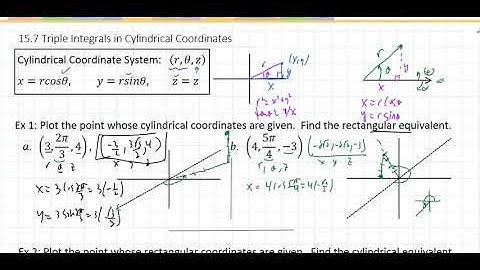 15.7 Triple Integrals in Cylindrical Coordinates