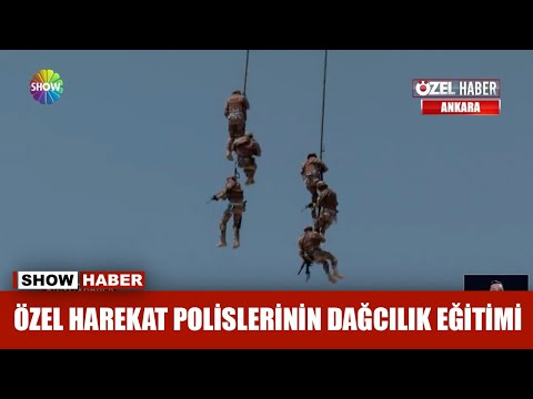 Özel Harekat Polislerinin dağcılık eğitimi