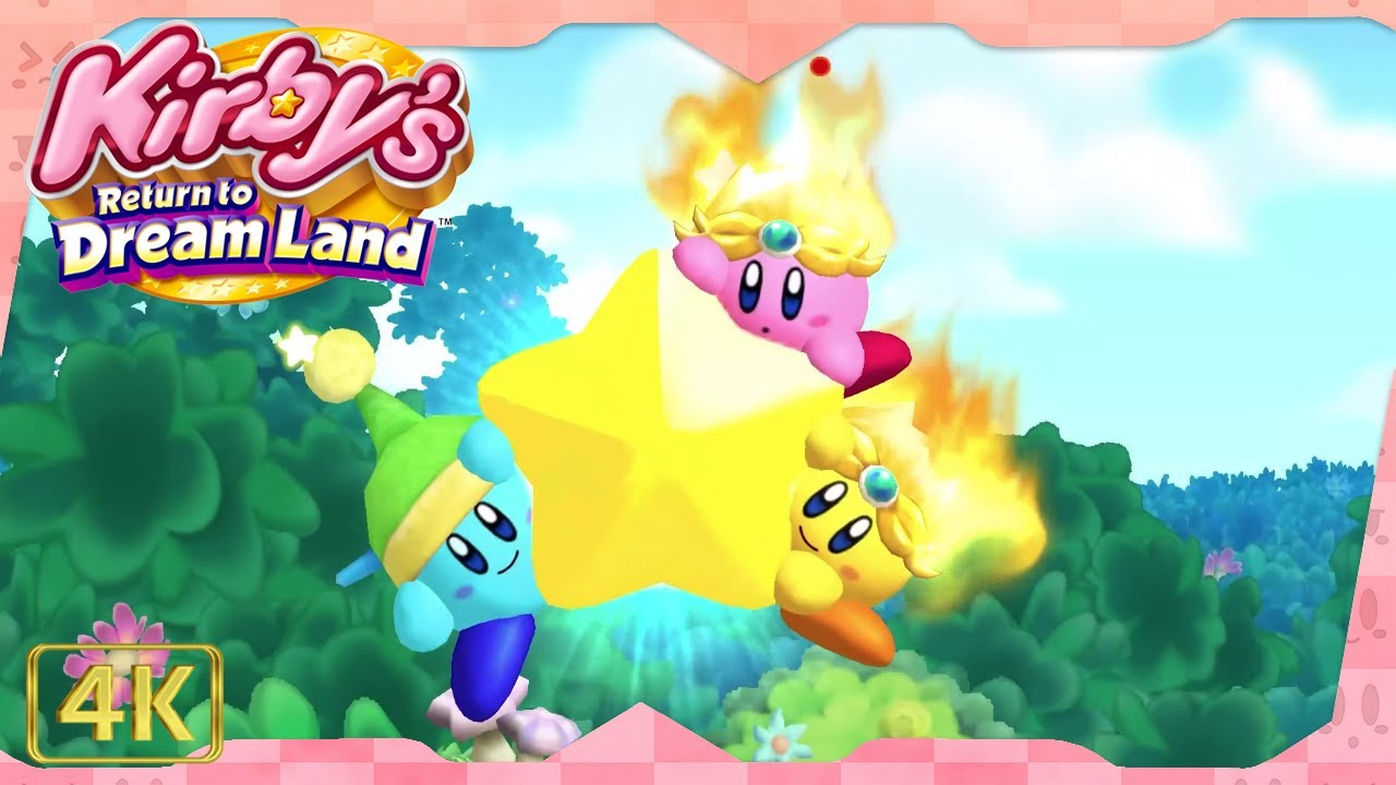 Kirby's Return to Dream Land for Wii ⁴ᴷ Full Playthrough (All Energy Spheres, 3 Kirbys)