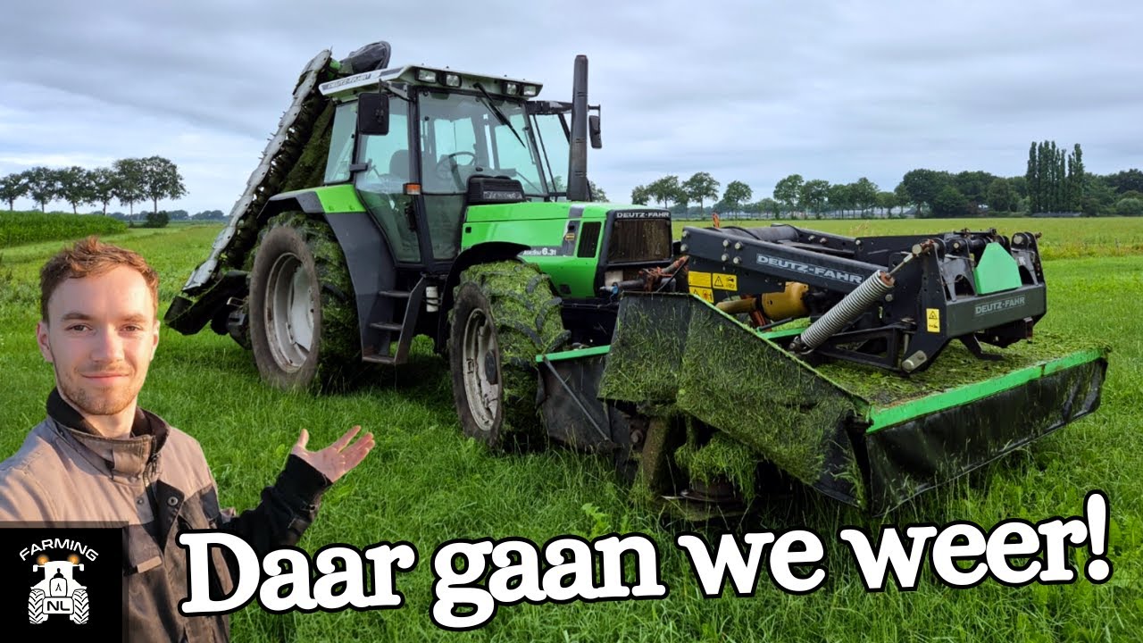 Gras Maaien & Inkuilen! Met Deutz Fahr