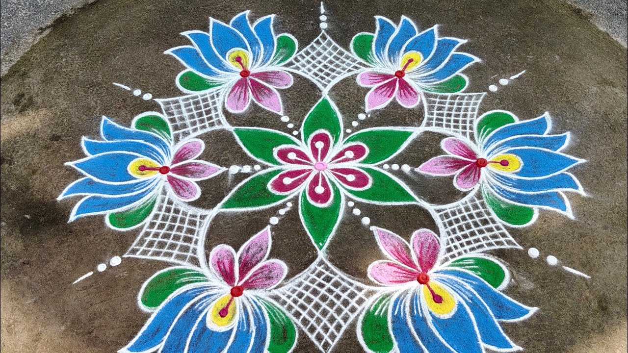 Karthigai matha special Rangoli kolam