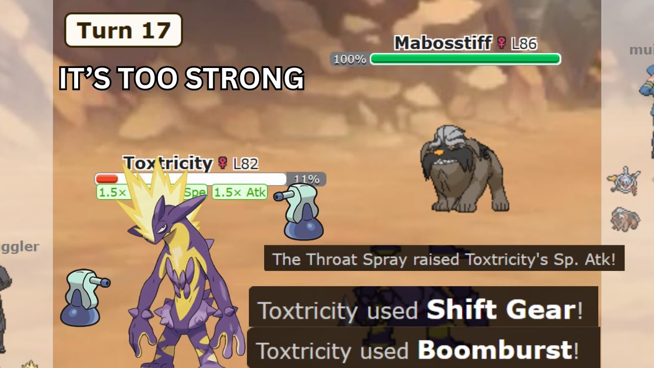EPIC TOXTRICITY SWEEP!! (Randbats Pokemon Showdown)
