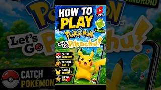 How to Play Pokemon Let's Go Pikachu on Android #pokemon #gaming #shorts