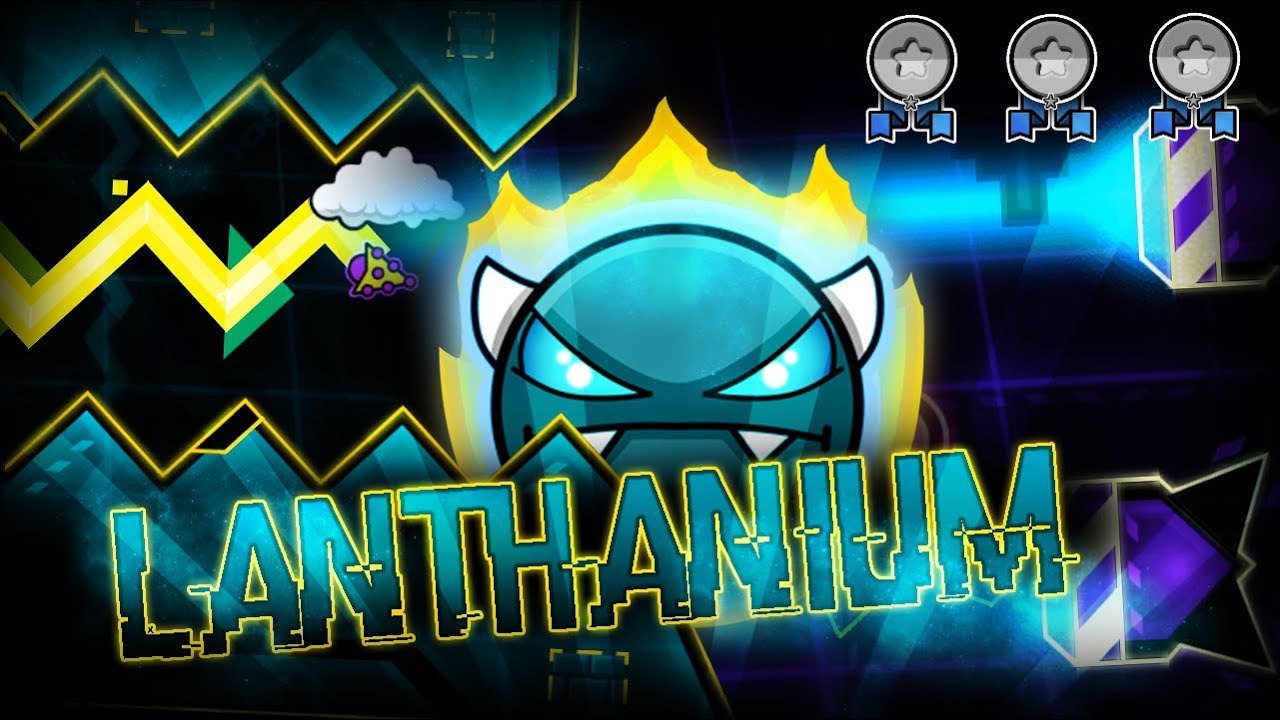 "Lanthanium" (Demon) by Fury0313, schady & Ferdefunky [All Coins] | Geometry Dash 2.1