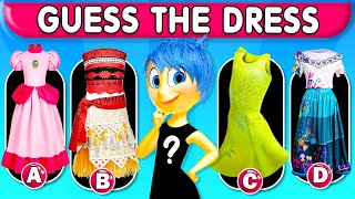 🔥 Guess the character's DRESS by Voice | INSIDE OUT 2 (NEW 2024), Moana 2, Disney Character